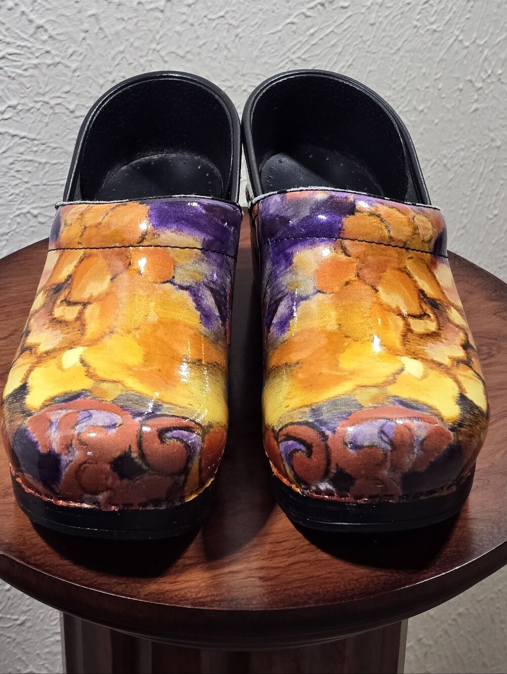 Dansko Absract Floral Nursing Clogs Nurse Shoes Slip Resistant Comfort EU 37 - Picture 3 of 10